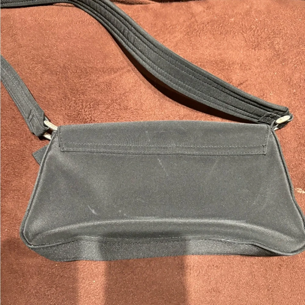 Rectangular Mini Flap Shoulder Bag Women's Black